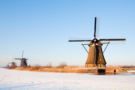 Dutch windmillsの写真素材