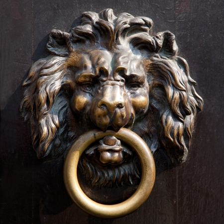 Antique doorknockerの写真素材