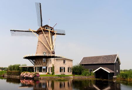 Dutch windmill の写真素材