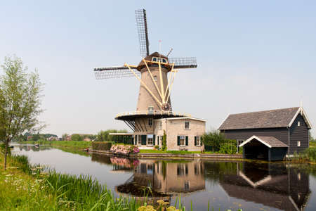 Dutch windmill の写真素材