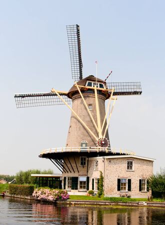 Dutch windmill の写真素材