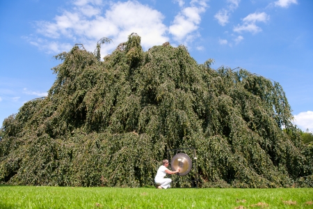 Gong sound healingの写真素材