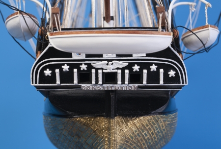 Model ship Constitutionの写真素材
