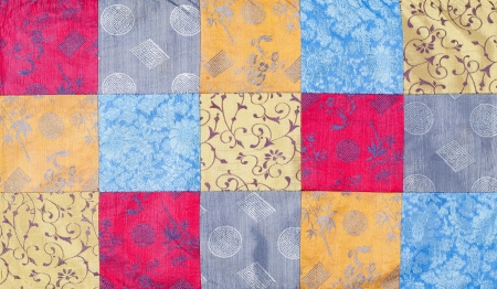 Close up of Vietnam silk patchwork
の写真素材
