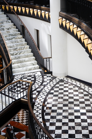 BERLIN, GERMANY - JULY 22, 2013  Luxurious shopping mall Quartier 206 near the Friedrichstrasse in the center of Berlin, Germany; July 22, 2013 のeditorial素材