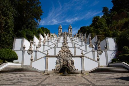 Bom Jesus do Monte in Braga, Portugalの写真素材