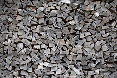 Pile of firewood in Austriaの写真素材