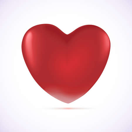 Illustration with a red valentine heart  Vector Illustration のイラスト素材