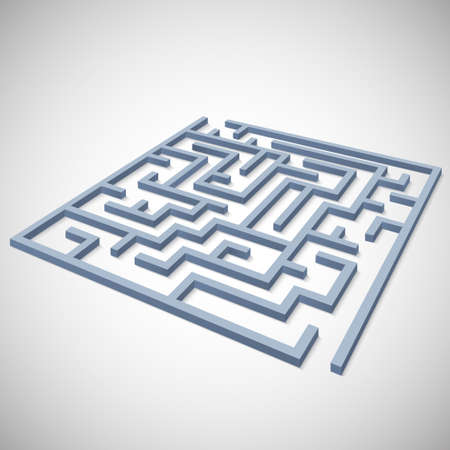 Maze concept for your business presentationのイラスト素材