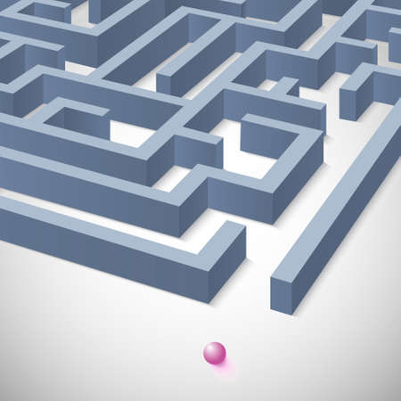 Maze concept for your business presentationのイラスト素材