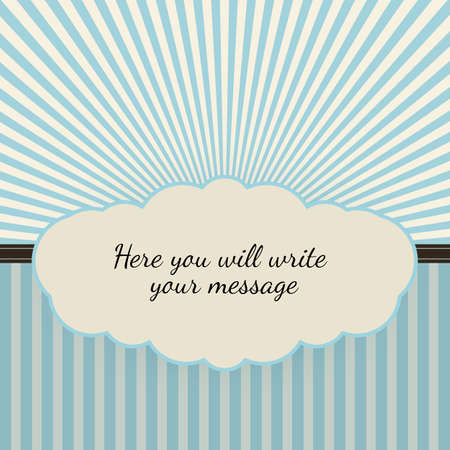 Vintage background with sunbeams, vector illustration for your businessのイラスト素材