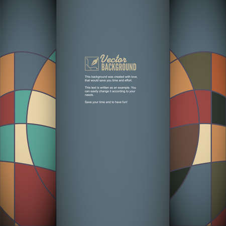 Vintage greeting card, invitation with graphics, beautiful, luxury postcard, graphics template for designのイラスト素材