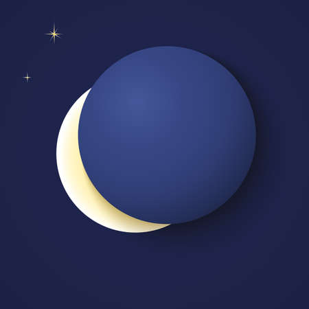 eclipse of the moon, background for your presentation or designのイラスト素材
