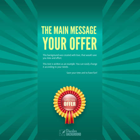 Banner with special offer. のイラスト素材