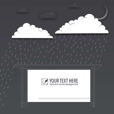 Protection of trouble, rainy day, vector backgroundのイラスト素材