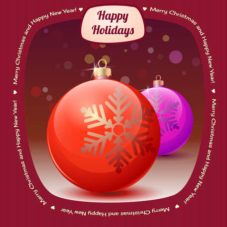 Christmas balls のイラスト素材