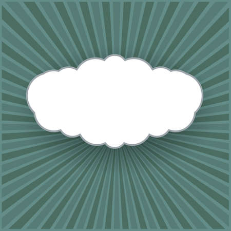 Vintage vector background with place for your text in the form of a cloudのイラスト素材