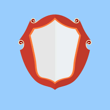 Vintage shield, vector icon  Template for your designのイラスト素材