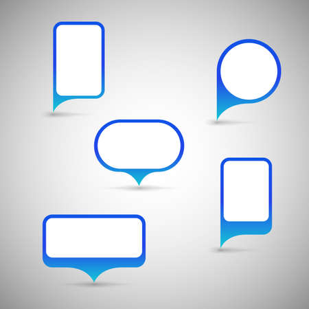 Color speech bubble. Abstract, vector background with shadowのイラスト素材