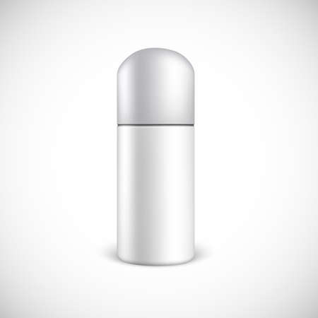 Blank cosmetics bottle isolated on white background with copy space.のイラスト素材
