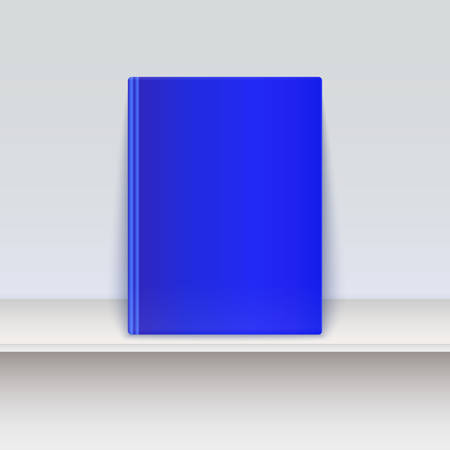 Book cover. Magazine standing on the shelf. Vector illustration.のイラスト素材