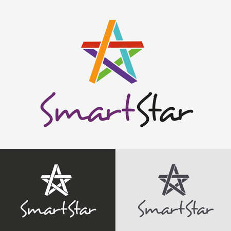 Star design template. Smart star.のイラスト素材