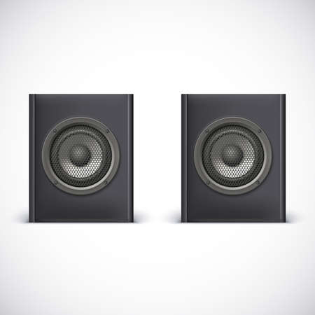 Speakers isolated on white background, vector illustration for youのイラスト素材