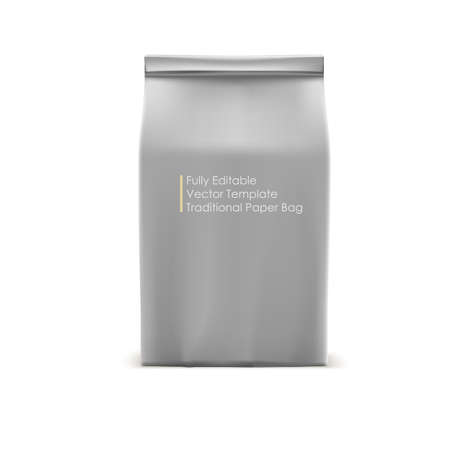 Classic paper bag, fully editable vector object for your business and designのイラスト素材