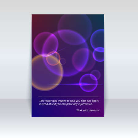 Poster design template, mock-up.のイラスト素材