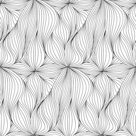 Simple abstract stripe colored background pattern with wavy lines. Vector abstract background. Sea waves patternのイラスト素材