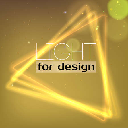 Abstract Neon triangle. Background with luminous swirling sparkle. Glowing triangle.. Shine triangle frame tunnel with light  effect. Cover for your presentation and design with space for your messageのイラスト素材