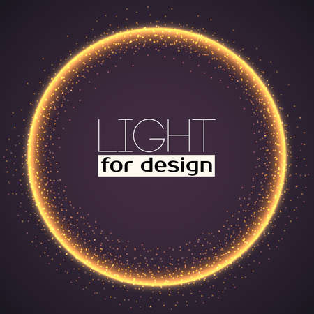 Abstract ring background with luminous swirling sparkle. Glowing spiral. Shine round frame tunnel with circles light effect. Cover for your presentation and design with space for your message.のイラスト素材