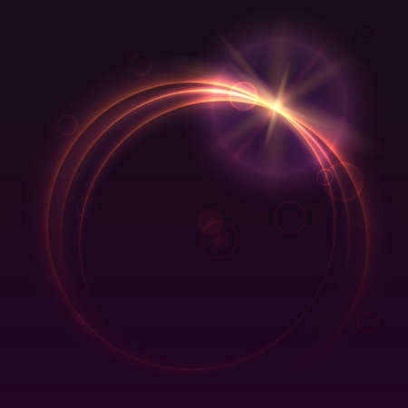 Abstract ring background with luminous swirling sparkle. Glowing spiral. Shine round frame tunnel with circles light effect. Cover for your presentation and design with space for your message.のイラスト素材