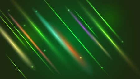 Abstract bright motion background with blurred light rays and lens flare. Dynamic digital, technology backdrop for breaking news or cover. Vector illustration.のイラスト素材