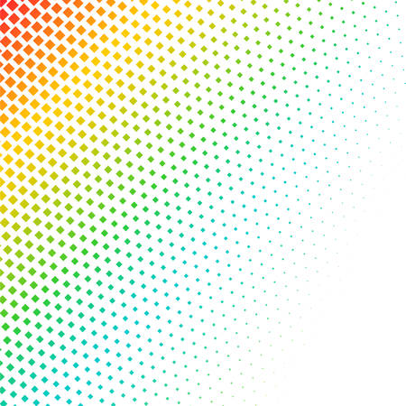 Abstract colorful halftone, minimalistic background from dots. Comic style backdrop, gradient halftone pop art-retro style. Template for ad, covers, posters, advertising actions.のイラスト素材