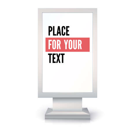 Ad panel placeholder for advertisement.のイラスト素材