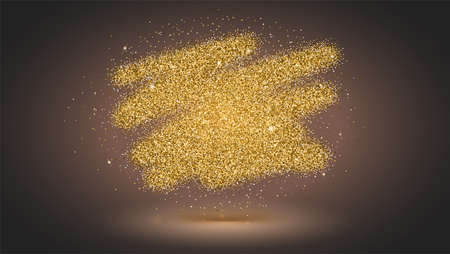 Bold brush strokes with texture of dust particles illustration.のイラスト素材