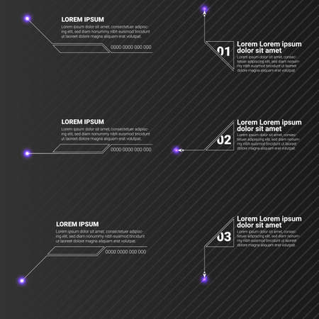 Digital Callouts Titles Set Of Templates For Modern Banners Of