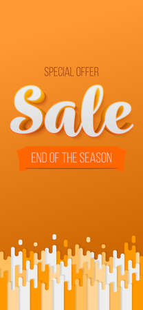 Sale, special offer. Hot backdrop with trendy geometry. Screen background for sales and discount events. Vector illustration in phone X size. Template for smartphones or vertical banners. Phone UIのイラスト素材