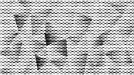 Abstract halftone pattern. Dotted background from triangles. Monochrome color. Vector illustration.のイラスト素材