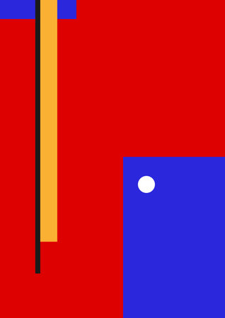 Digital art from basic geometry forms.のイラスト素材