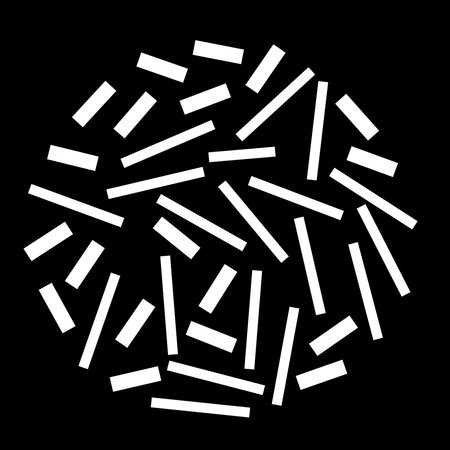 Gobo mask. White rectangles on black background.のイラスト素材