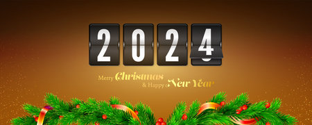 Happy New Year 2024. Flip timetable. Coming soon 2024.