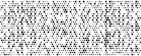 Halftone dotted background. Abstract digital pattern. Monochrome mosaic.のイラスト素材