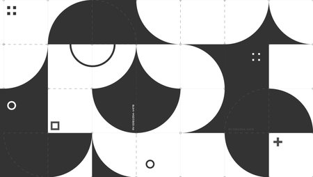 Background with abstract geometric pattern. Graphic data visualization. Clean and minimalistic.のイラスト素材