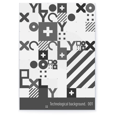 Minimalist Vector Template for Data-Driven Business Reports. Poster Design.のイラスト素材