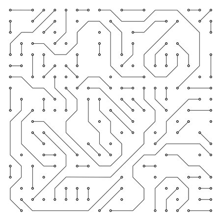 Abstract Circuit Board Pattern that embodies the essence of Digital Technology Designのイラスト素材