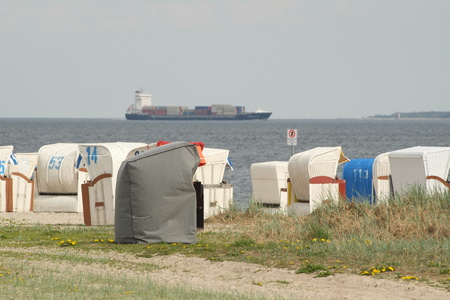 Ship on the Baltic Seaの写真素材