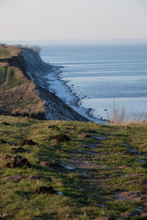 Steep coast on the Baltic Seaの写真素材
