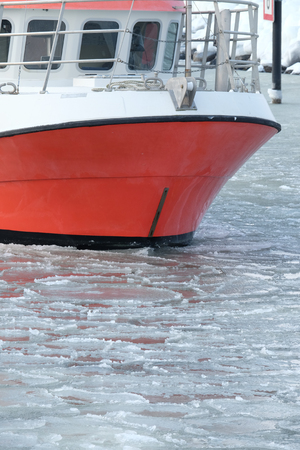 Ship in the iceの写真素材